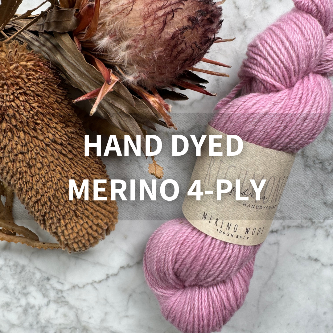 Hand-dyed Merino Yarn | Semi-Solid | 4-ply | Dyed to Order