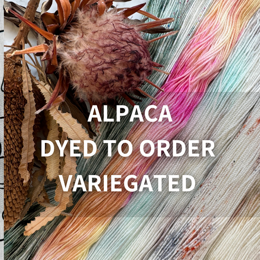 Dyed to order alpaca yarn | Variegated