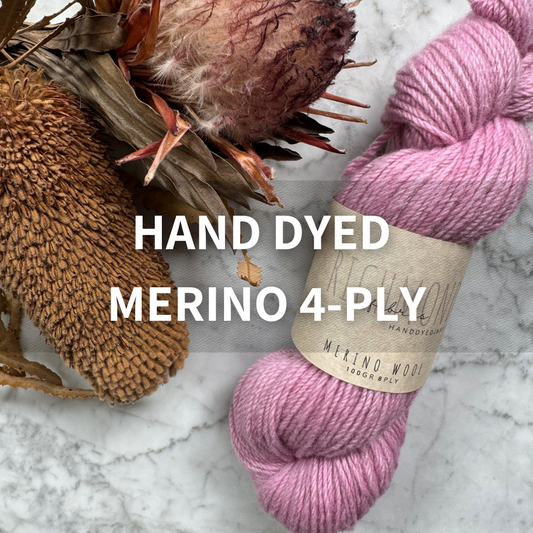 Hand-dyed Merino Yarn | Semi-Solid | 4-ply | Dyed to Order