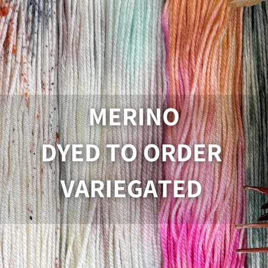 Dyed to order merino yarn | Variegated