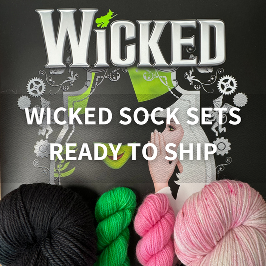 Hand-dyed | Limited Edition | Wicked Sock Sets | Ready to Ship